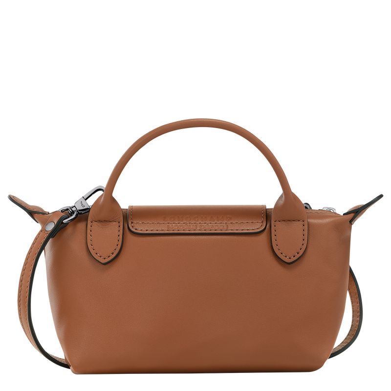 long champ Le Pliage Xtra XS Leather Naisten Pouches Cognac | FIMQ8399