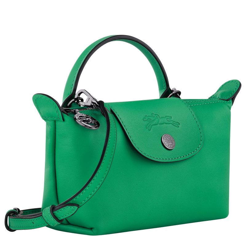 long champ Le Pliage Xtra XS Leather Naisten Pouches Vihreä | FIMQ8398