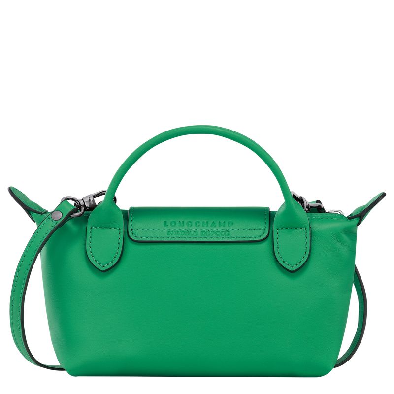 long champ Le Pliage Xtra XS Leather Naisten Pouches Vihreä | FIMQ8398