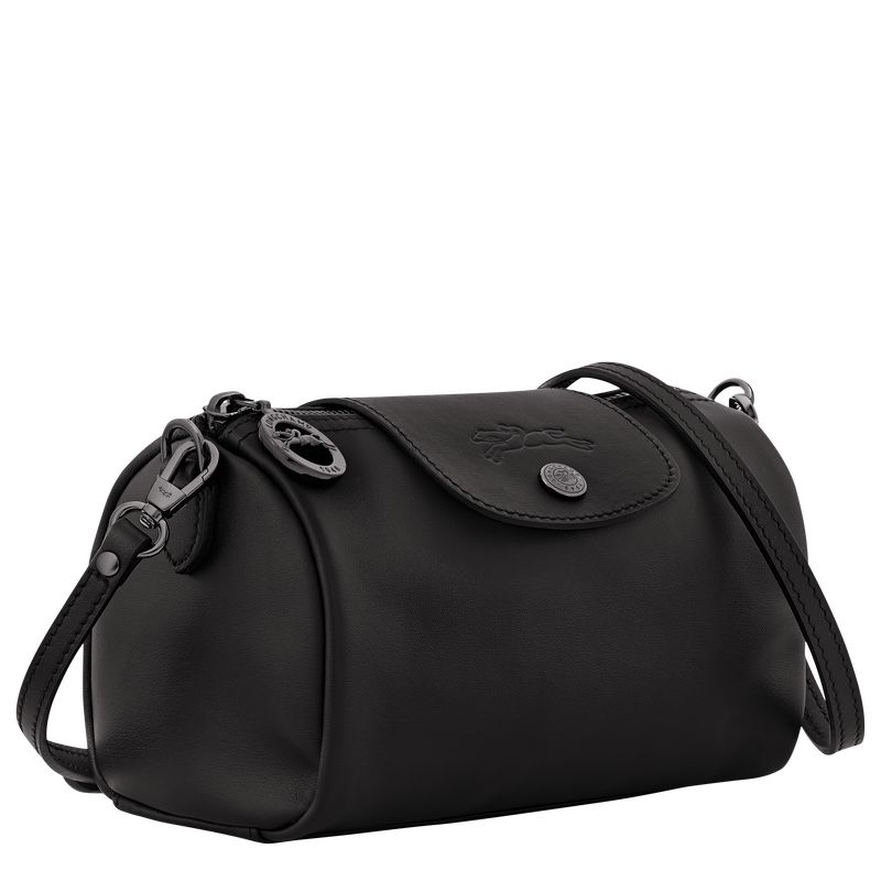 long champ Le Pliage Xtra XS Leather Naisten Crossbody Laukut Mustat | FIIL8952