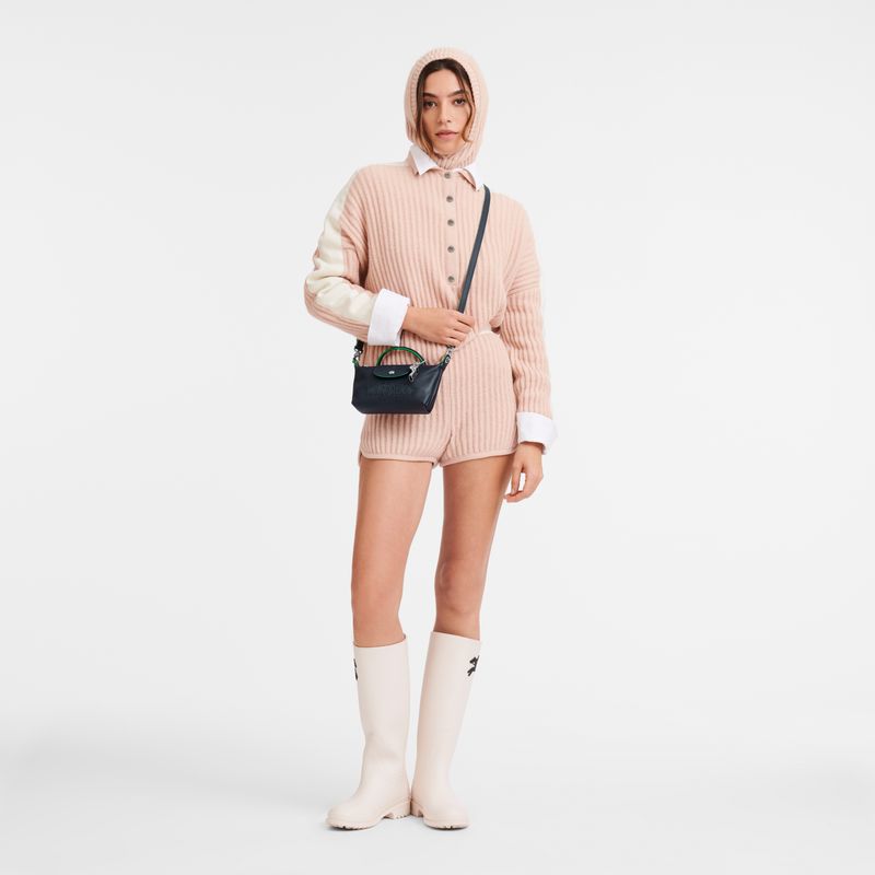 long champ Le Pliage Xtra XS Leather Naisten Pouches Laivastonsininen | FIEB8687