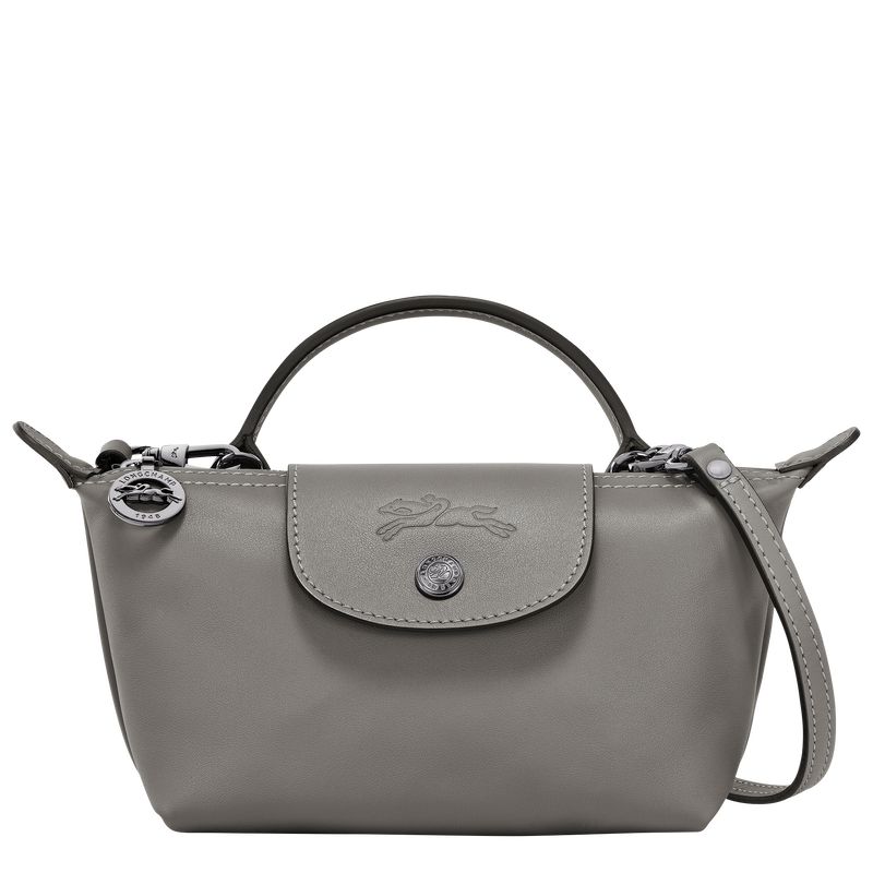 long champ Le Pliage Xtra XS Pouch Leather Naisten Crossbody Laukut Turtledove | FIPJ9006