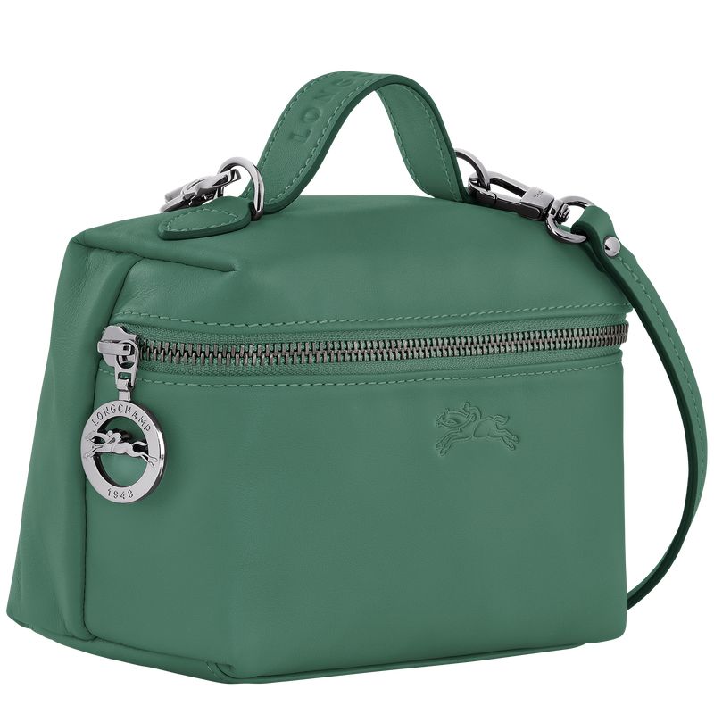 long champ Le Pliage Xtra XS Vanity Nahkaiset Naisten Crossbody Laukut Sage | FICT9018