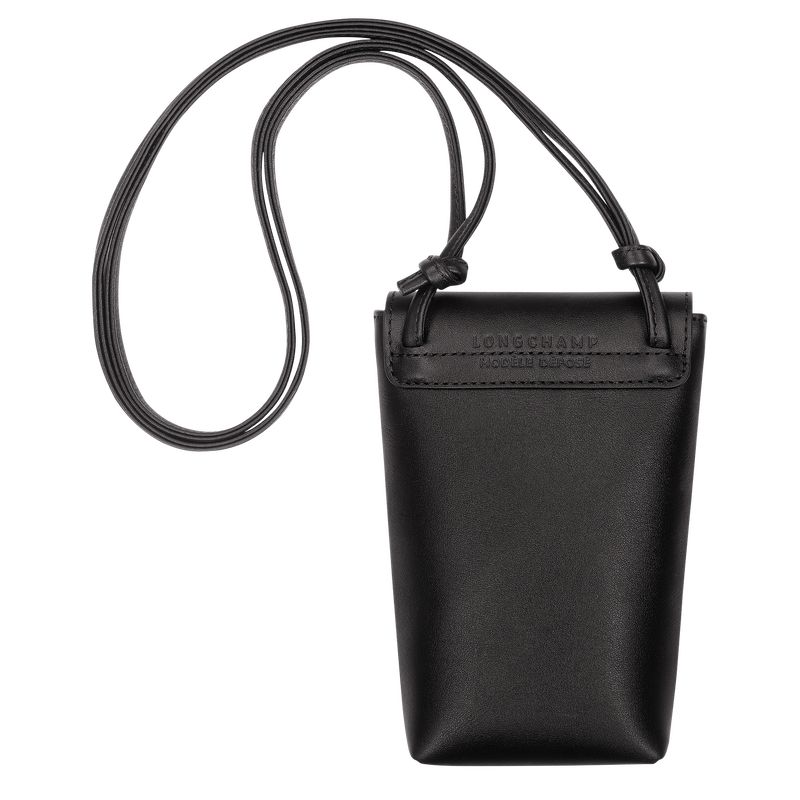 long champ Le Pliage Xtra with leather lace Miesten Kuori Mustat | FIAH7426