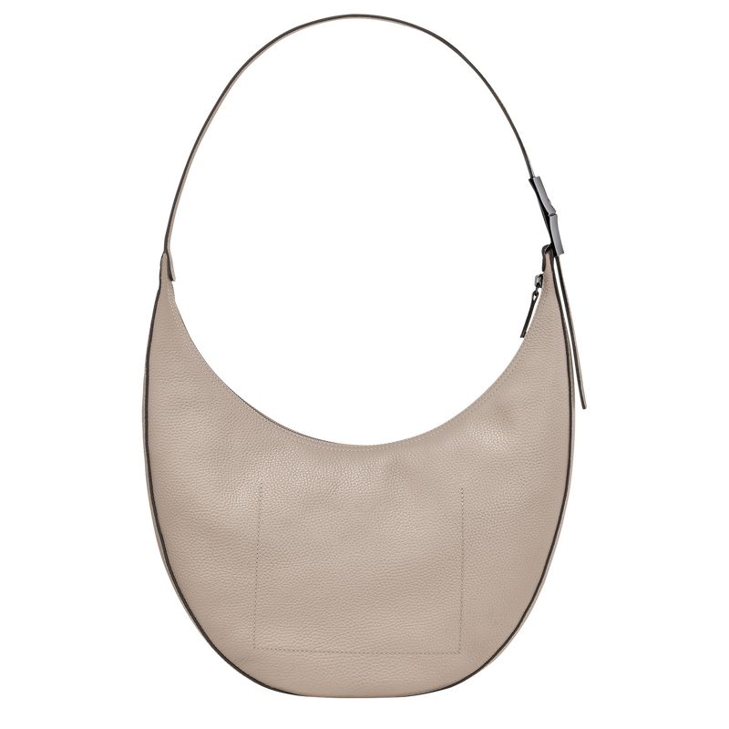 long champ Le Roseau Essential L Crossbody Leather Naisten Olkalaukku Clay | FIFD8879