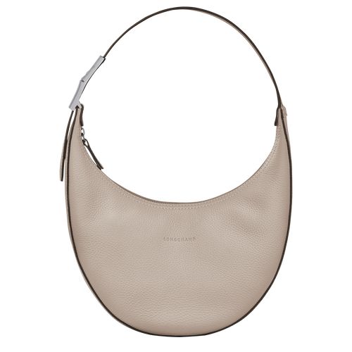 long champ Le Roseau Essential M Hobo Leather Naisten Olkalaukku Clay | FITC8784