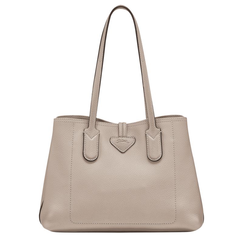 long champ Le Roseau Essential M Tote Leather Naisten Olkalaukku Clay | FIVR8863