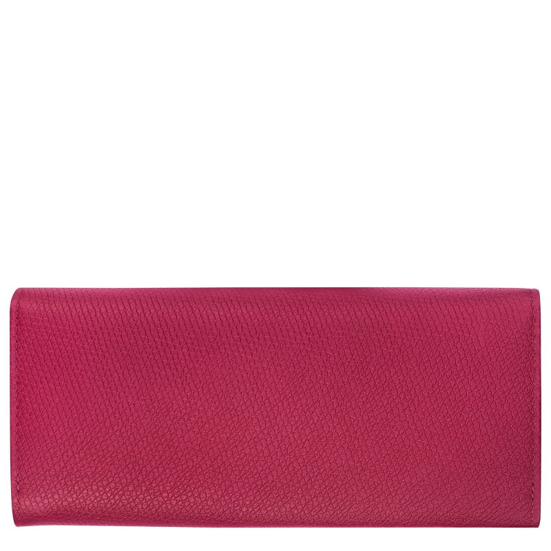 long champ Le Roseau Flap Leather Naisten Lompakko Beetroot | FICT8550