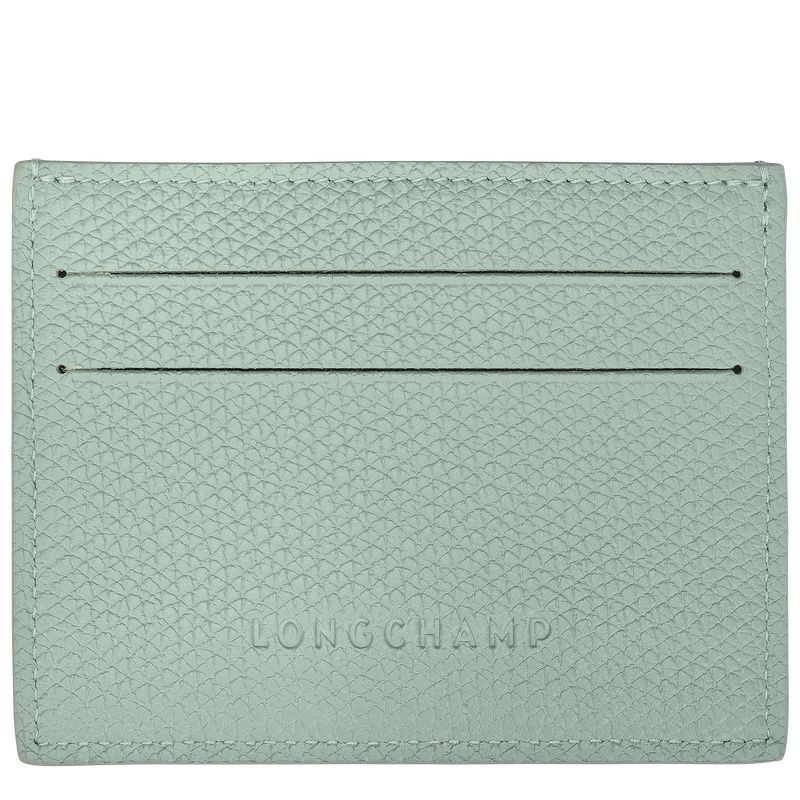 long champ Le Roseau Leather Naisten Korttikotelo Celadon | FIYX8482