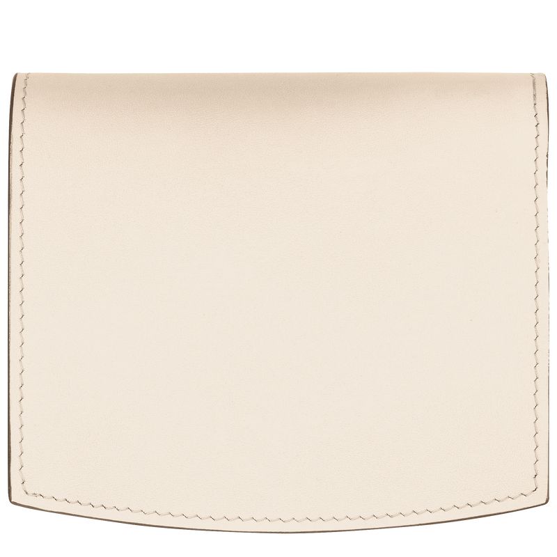 long champ Le Roseau Leather Naisten Lompakko Ecru | FIKO8563