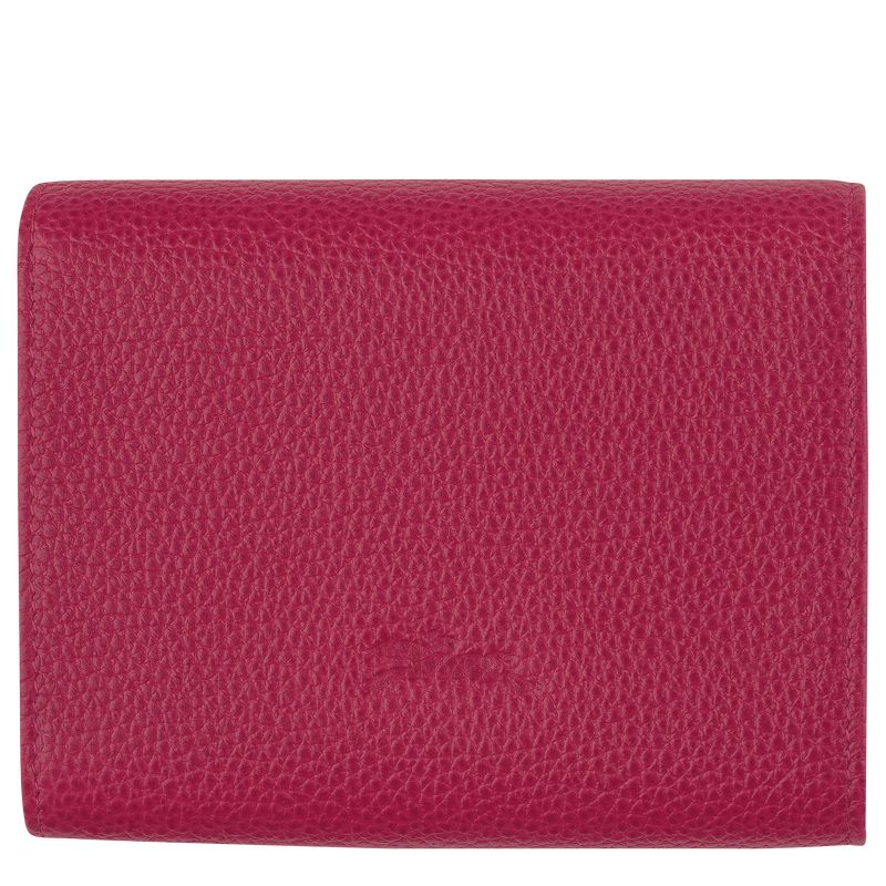 long champ Le Roseau Leather Naisten Lompakko Beetroot | FIFD8542