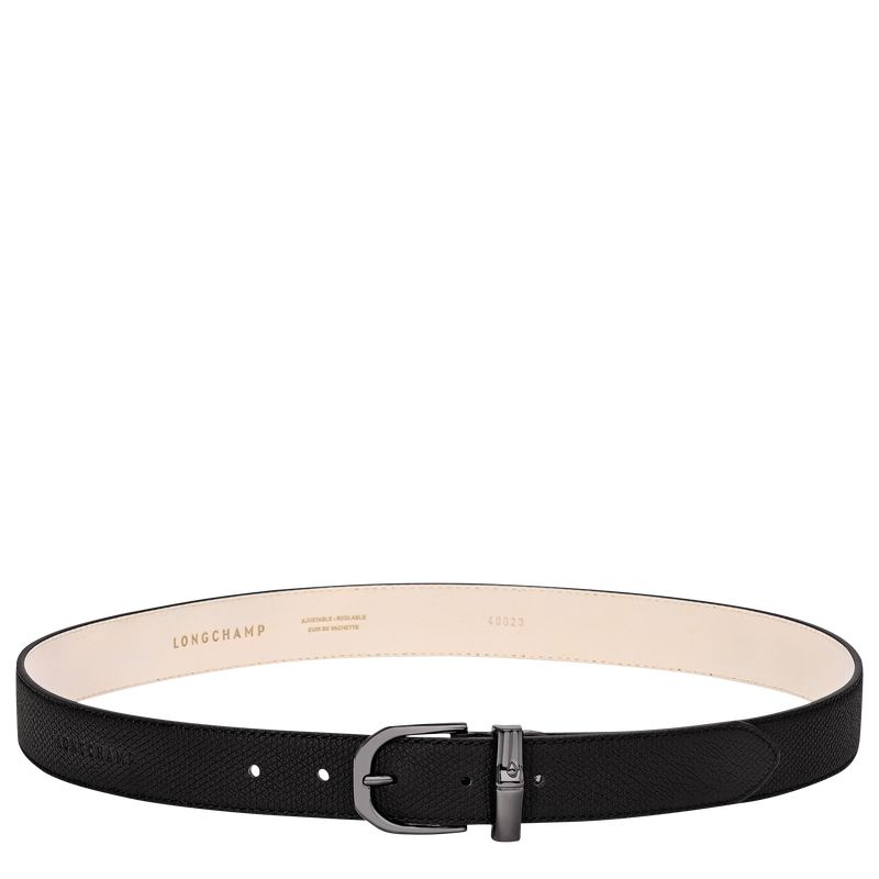 long champ Le Roseau Leather Naisten Vyö Mustat | FIGS8023