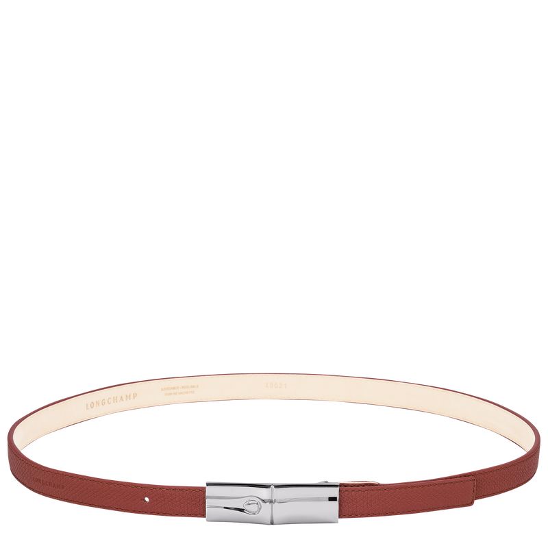 long champ Le Roseau Leather Naisten Vyö Chestnut | FIDF8021