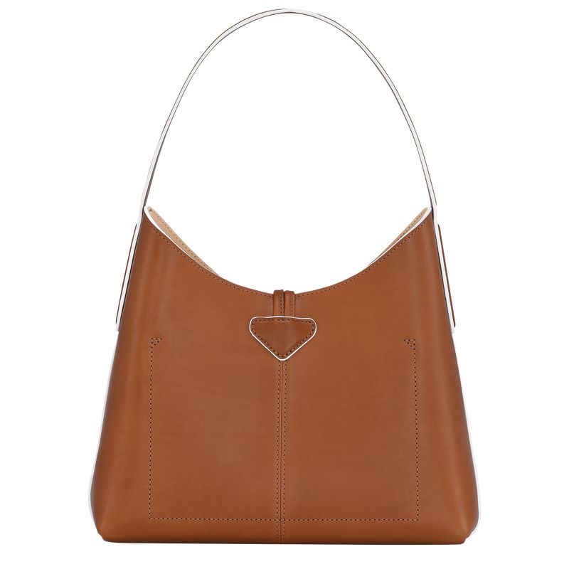 long champ Le Roseau M Hobo Leather Naisten Olkalaukku Cognac | FIZU8860