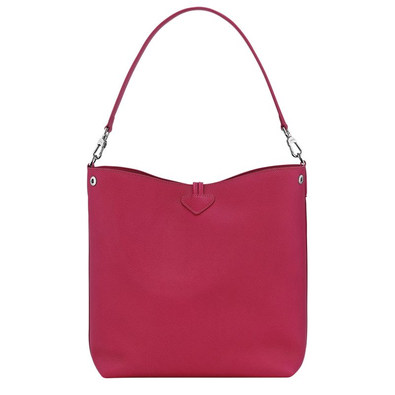 long champ Le Roseau M Shoulder Leather Naisten Olkalaukku Beetroot | FIFD8854