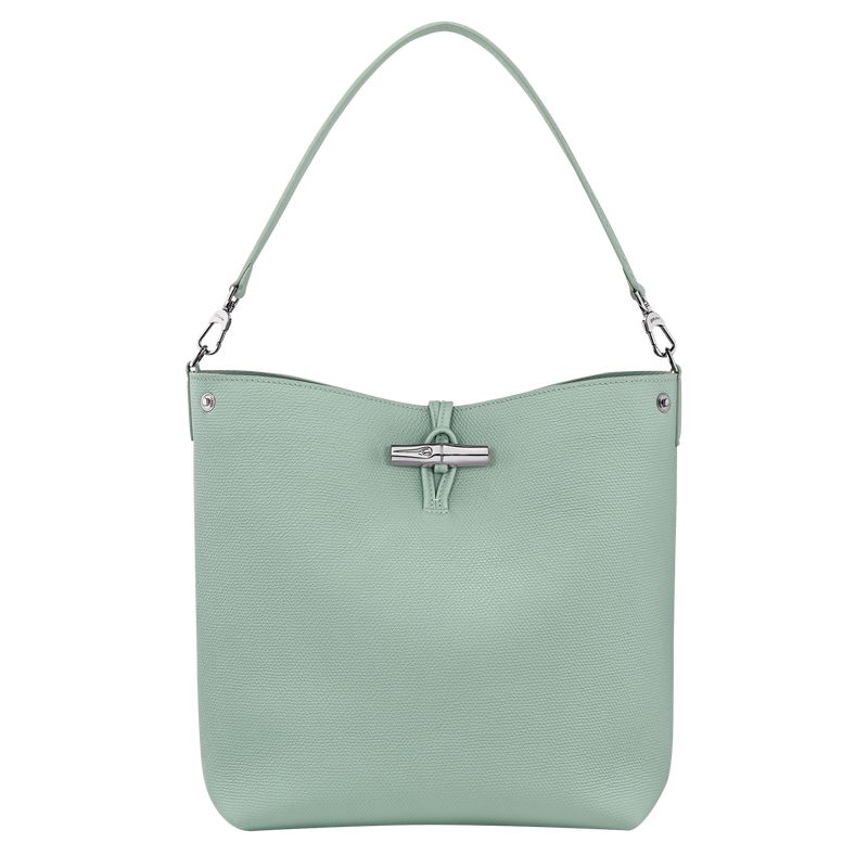 long champ Le Roseau M Shoulder Leather Naisten Olkalaukku Celadon | FIPJ8850