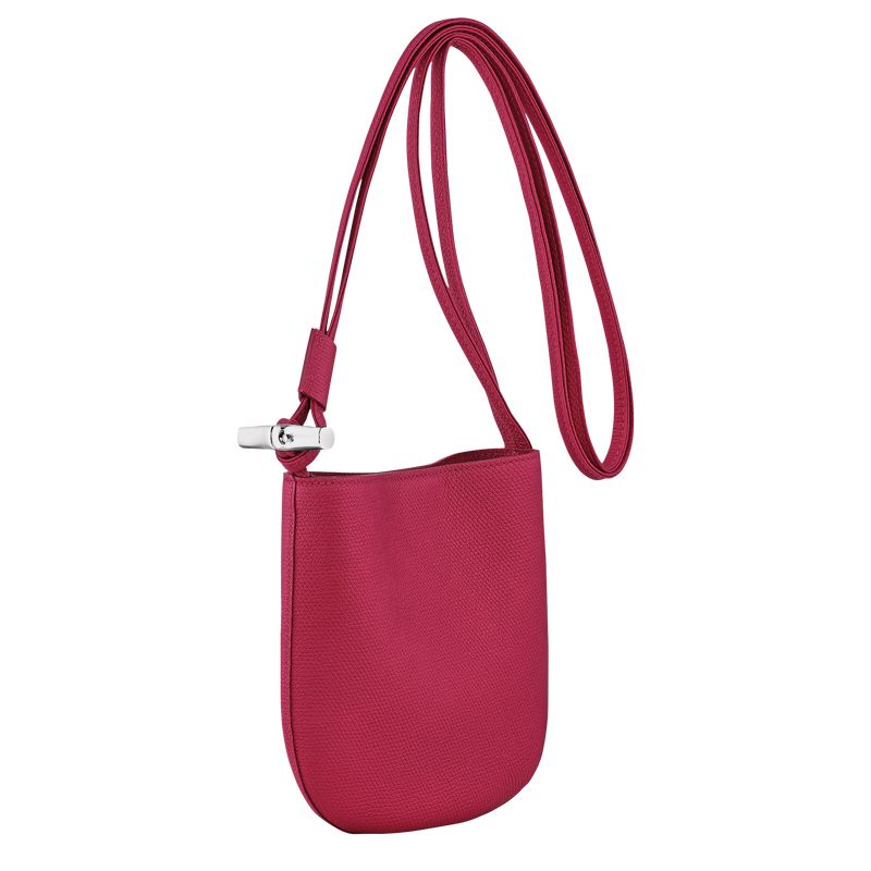 long champ Le Roseau S Leather Naisten Crossbody Laukut Beetroot | FIVR8967