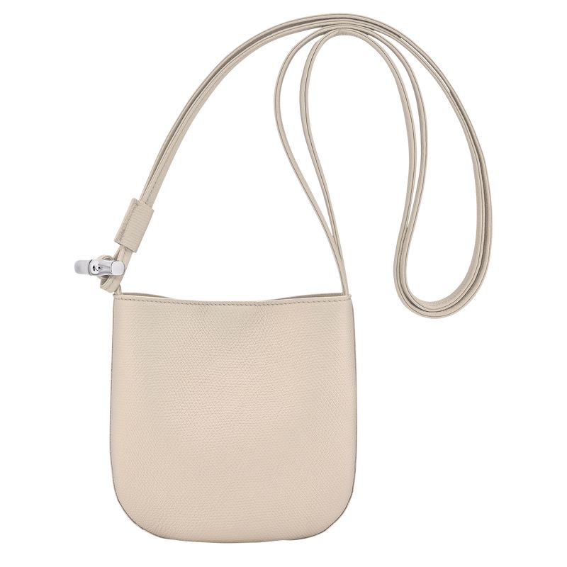 long champ Le Roseau S Leather Naisten Crossbody Laukut Paper | FICT8966