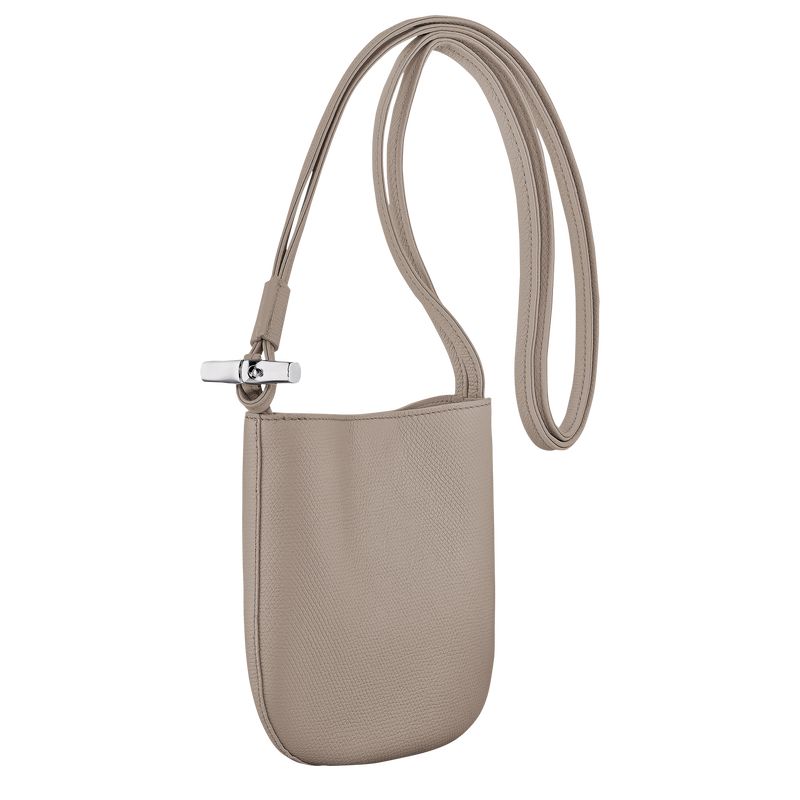 long champ Le Roseau S Leather Naisten Crossbody Laukut Clay | FIXY8965