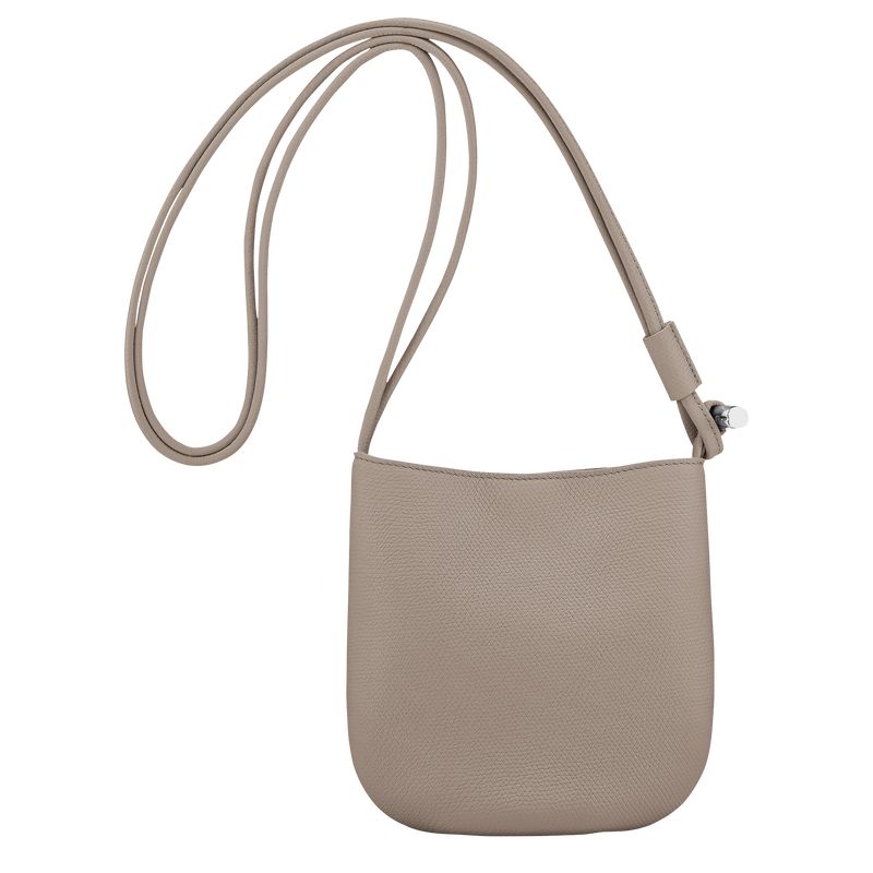 long champ Le Roseau S Leather Naisten Crossbody Laukut Clay | FIXY8965