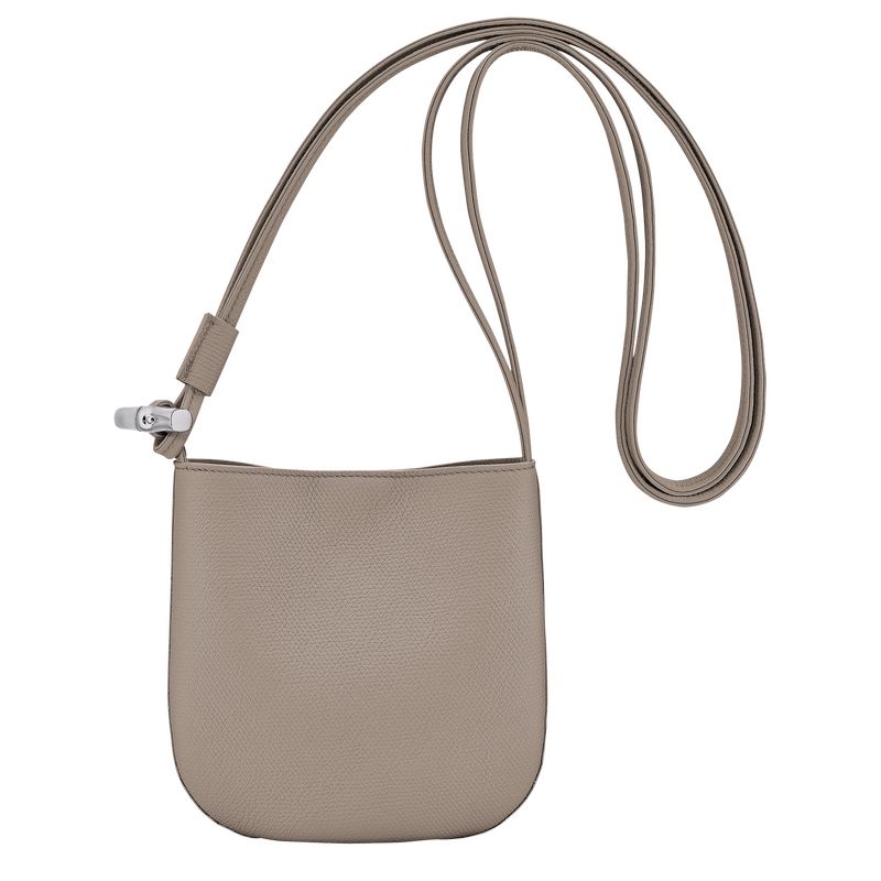 long champ Le Roseau S Leather Naisten Crossbody Laukut Clay | FIXY8965