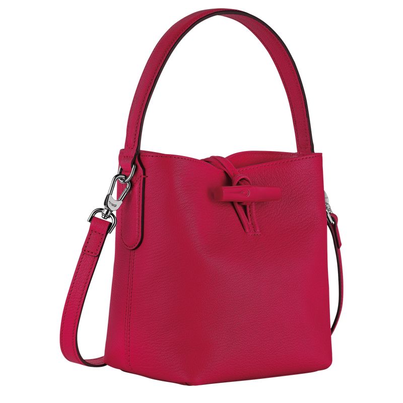 long champ Le Roseau XS Bucket Leather Naisten Mini Laukut Magenta | FIXY9392