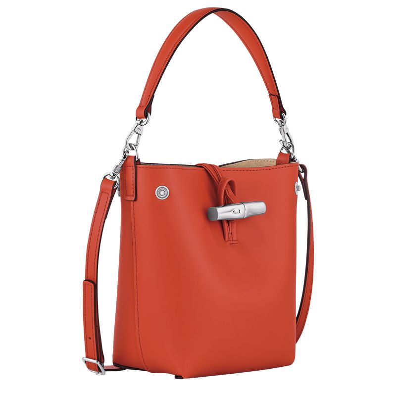 long champ Le Roseau XS Bucket Leather Naisten Crossbody Laukut Paprika | FIWN8998