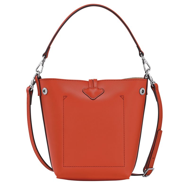 long champ Le Roseau XS Bucket Leather Naisten Crossbody Laukut Paprika | FIWN8998