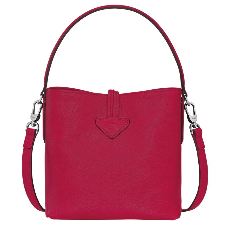 long champ Le Roseau XS Bucket Leather Naisten Crossbody Laukut Magenta | FIEB8994