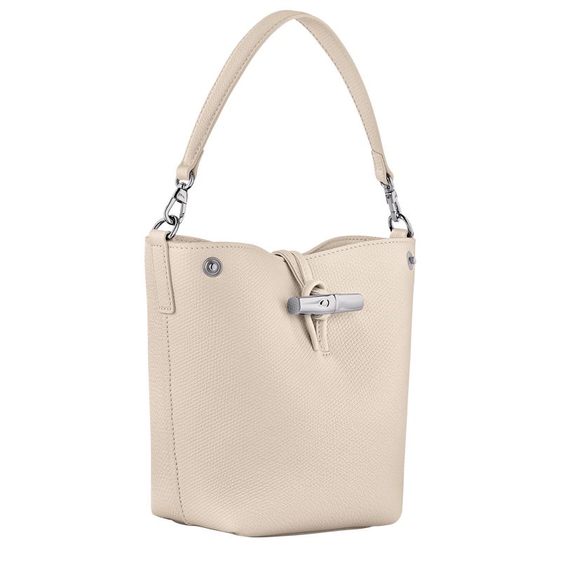 long champ Le Roseau XS Bucket Leather Naisten Crossbody Laukut Paper | FIKO8962