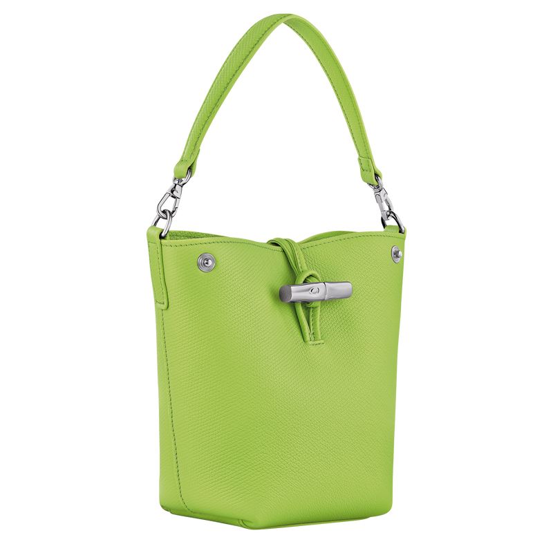 long champ Le Roseau XS Bucket Leather Naisten Crossbody Laukut Vihreä Vaalean | FIHA8960