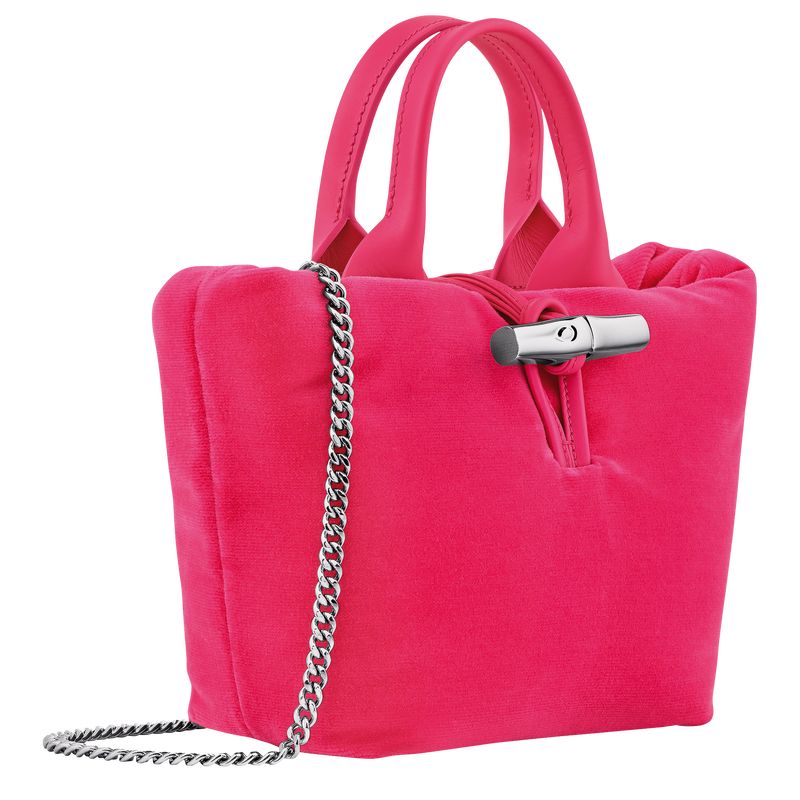 long champ Le Roseau XS Handbag Canvas Naisten Mini Laukut Pinkki | FIKO9274