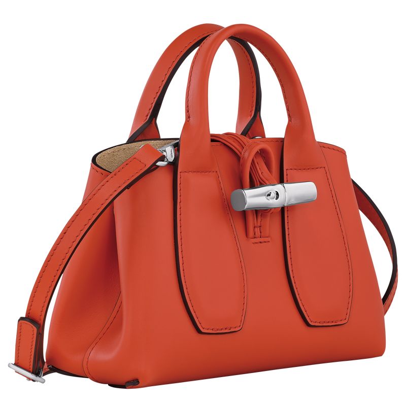 long champ Le Roseau XS Handbag Leather Naisten Mini Laukut Paprika | FIIL9368