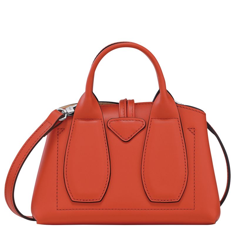 long champ Le Roseau XS Handbag Leather Naisten Mini Laukut Paprika | FIIL9368