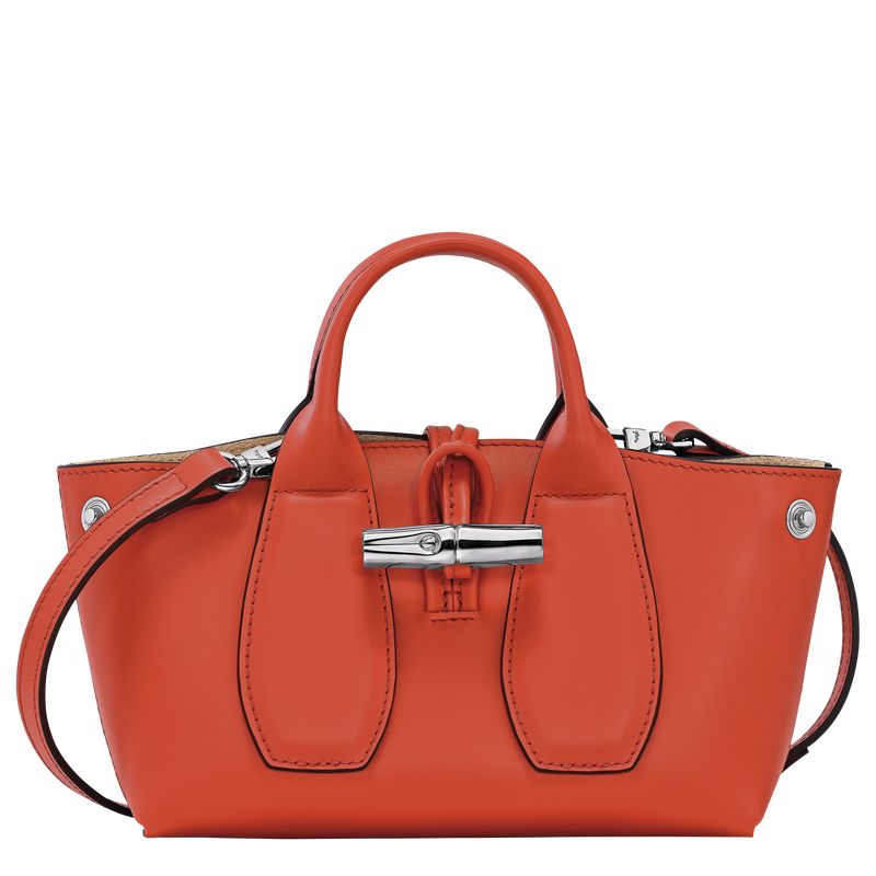 long champ Le Roseau XS Handbag Leather Naisten Mini Laukut Paprika | FIIL9368