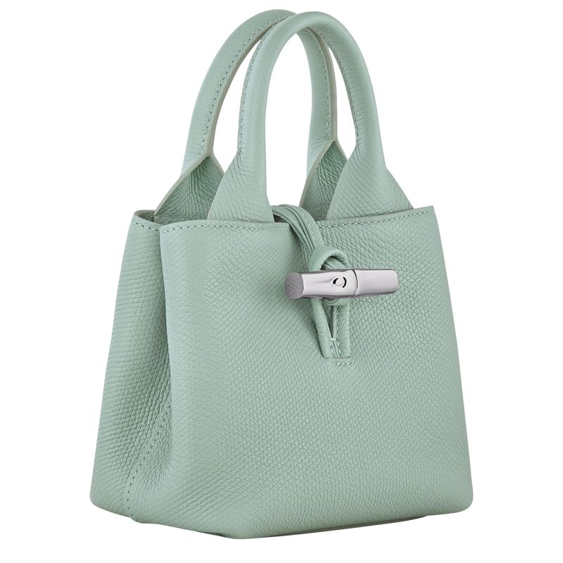 long champ Le Roseau XS Handbag Leather Naisten Mini Laukut Celadon | FIKO9326