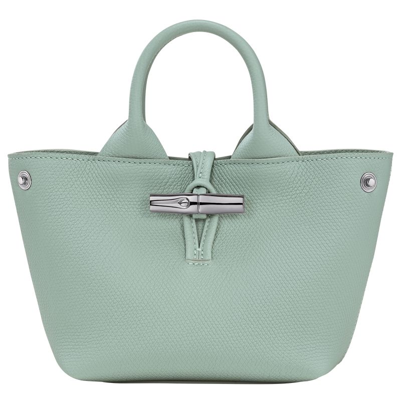 long champ Le Roseau XS Handbag Leather Naisten Mini Laukut Celadon | FIKO9326