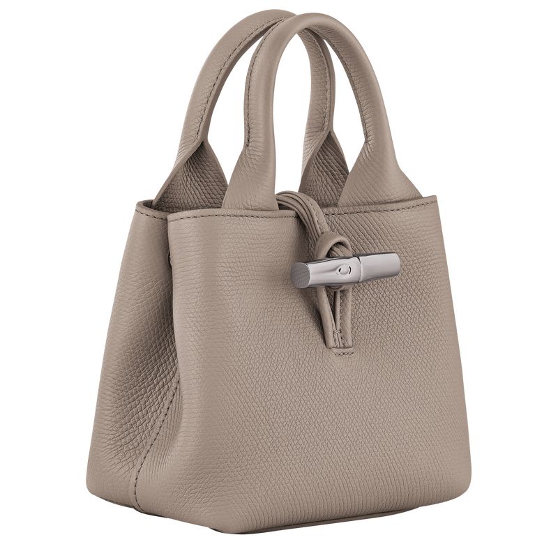 long champ Le Roseau XS Handbag Leather Naisten Mini Laukut Clay | FIJP9325