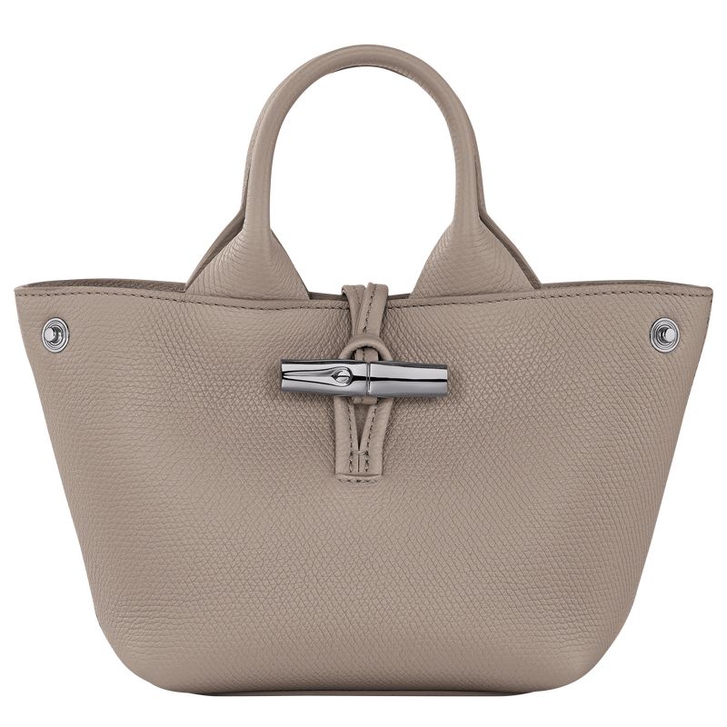 long champ Le Roseau XS Handbag Leather Naisten Mini Laukut Clay | FIJP9325