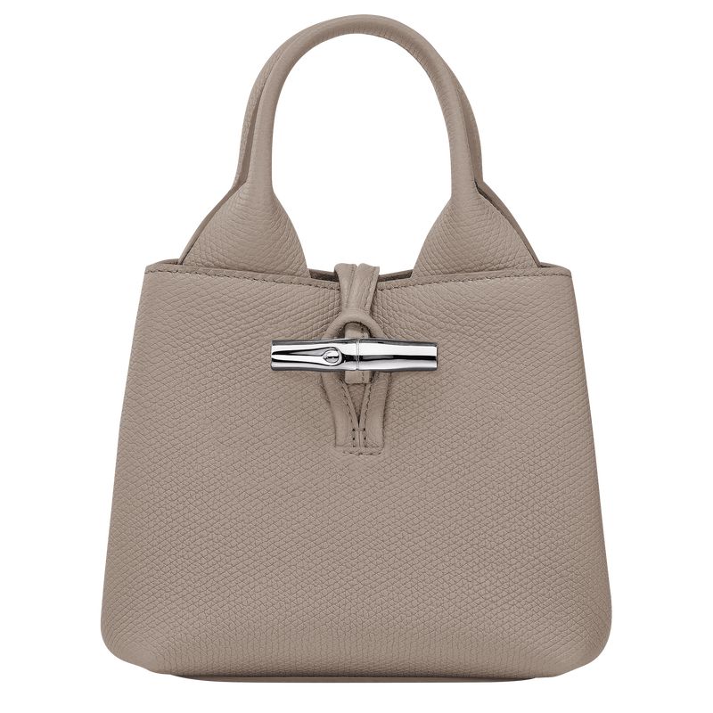 long champ Le Roseau XS Handbag Leather Naisten Mini Laukut Clay | FIJP9325