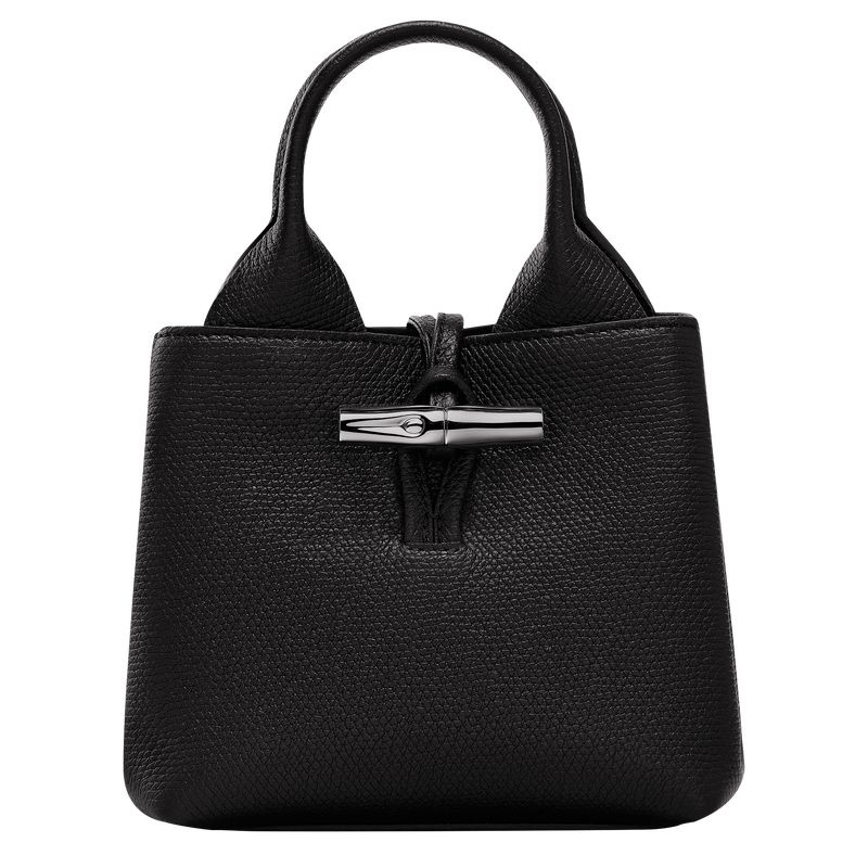 long champ Le Roseau XS Handbag Leather Naisten Mini Laukut Mustat | FIGS9323