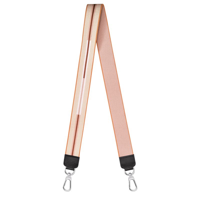 long champ Rayures Canvas Naisten Shoulder Straps Nude | FIRV8005