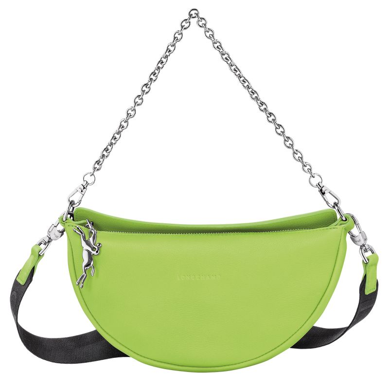 long champ Smile S Crossbody Leather Naisten Olkalaukku Vihreä Vaalean | FIVR8870