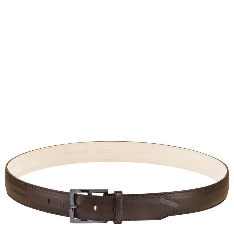 long champ VÉgÉtal Leather Miesten Vyö Mocha | FIIL7080