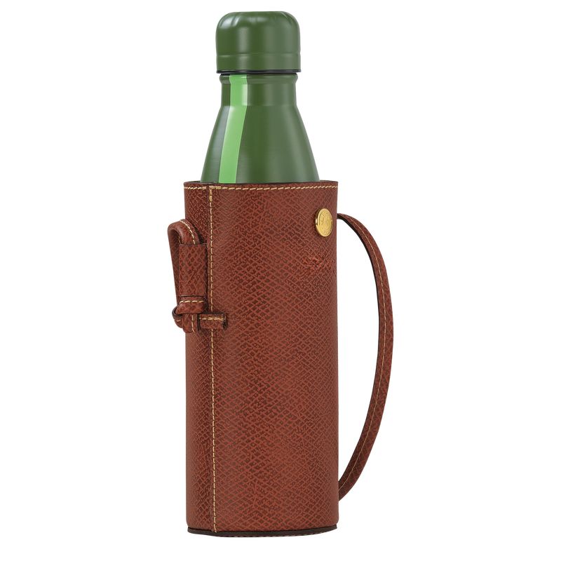 long champ Épure Bottle holder Leather Naisten Pouches Ruskea | FIWN8423