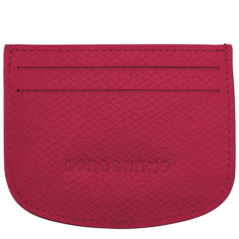 long champ Épure Leather Miesten Korttikotelo Magenta | FIUZ7378