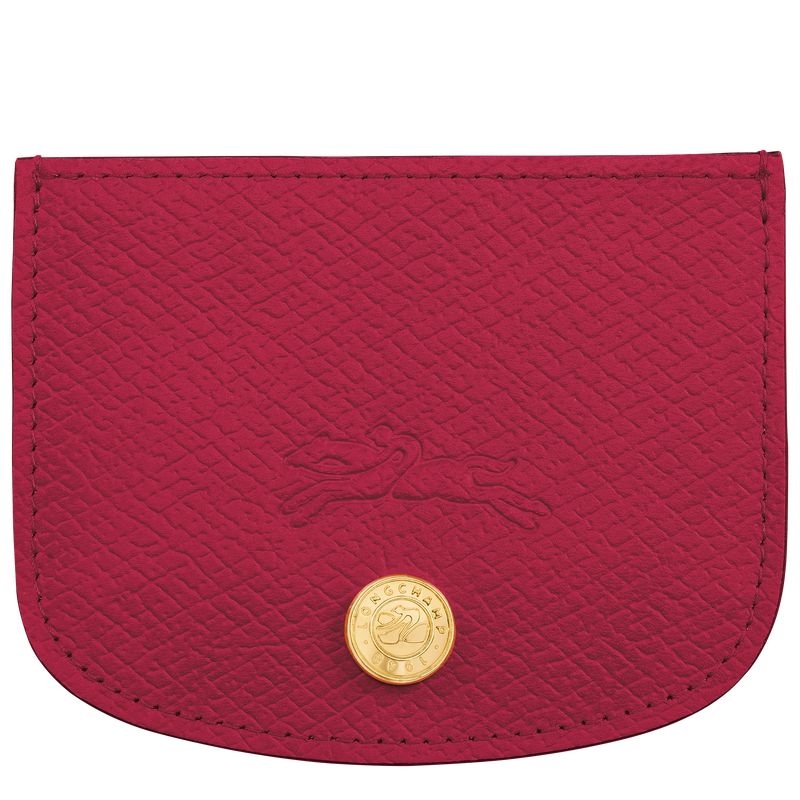 long champ Épure Leather Miesten Korttikotelo Magenta | FIUZ7378