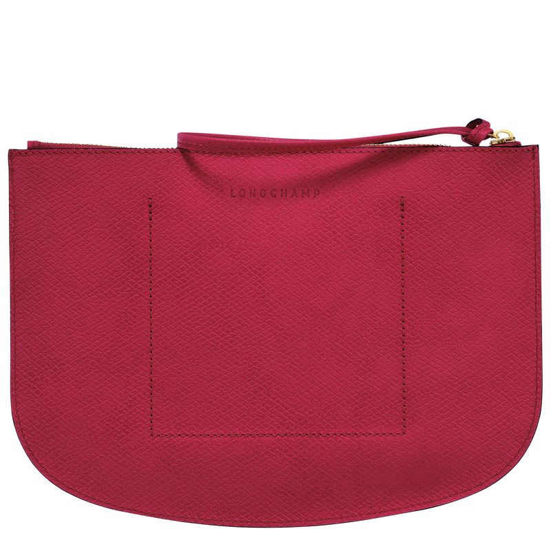 long champ Épure Leather Naisten Pouches Magenta | FIDF8697