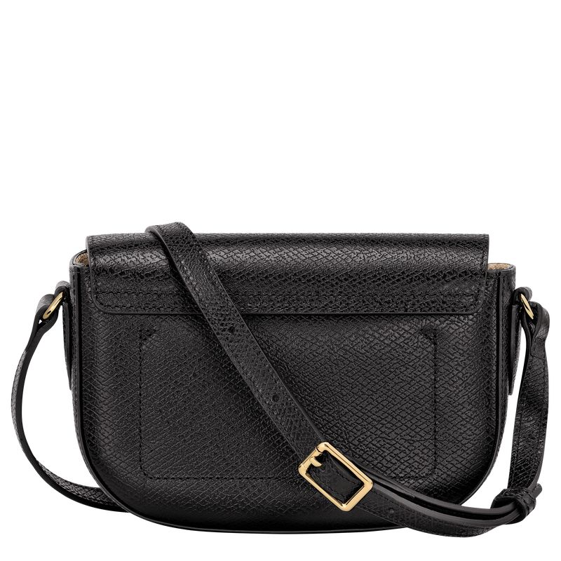 long champ Épure S Leather Naisten Crossbody Laukut Mustat | FIHA8981