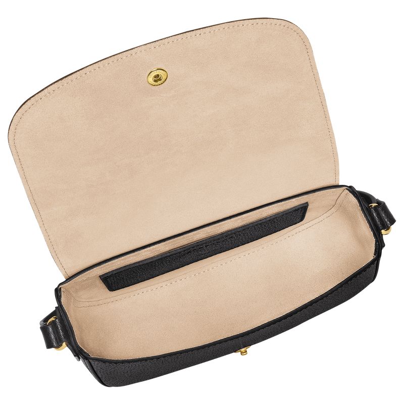 long champ Épure S Leather Naisten Crossbody Laukut Mustat | FIHA8981